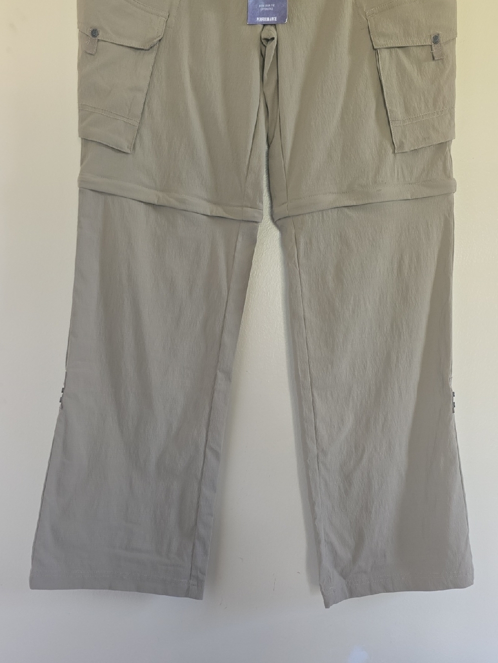 prAna Sage Convertible Pant Women's-Dark Khaki Hiking Pants Sz 10 - Picture 6 of 16